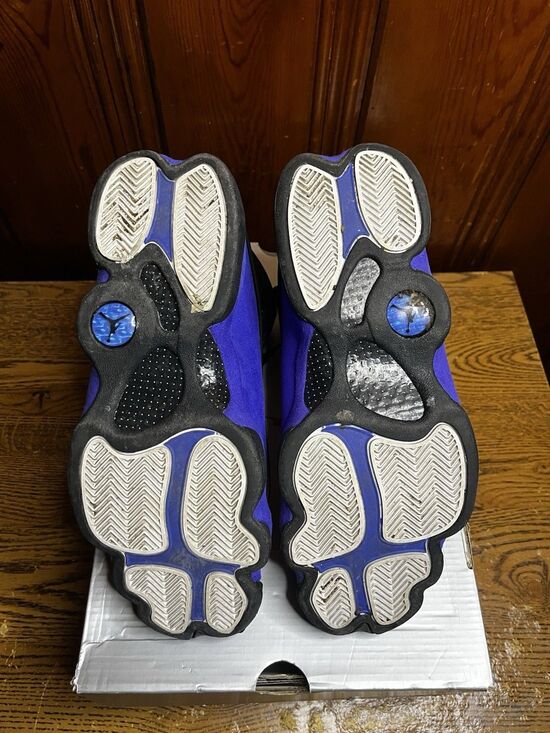 Air Jordan 13 Retro Hyper Royal Black Blue Sneakers 414571-040 Mens Size 10.5